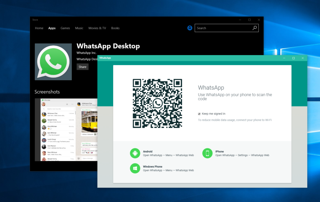 whatsapp desktop app