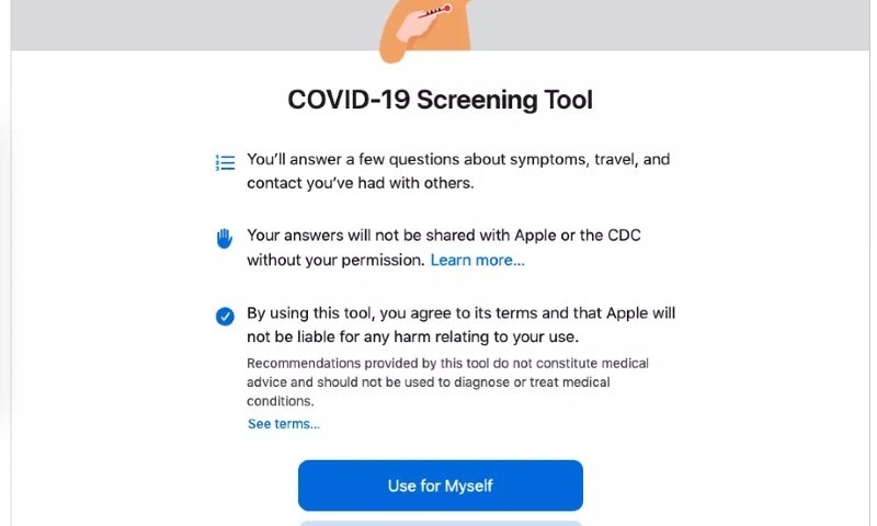 covid 19 screening test