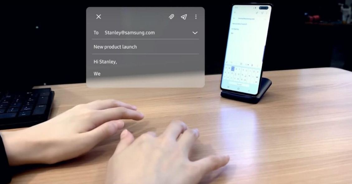 Samsung Invisible Keyboard for Smartphones