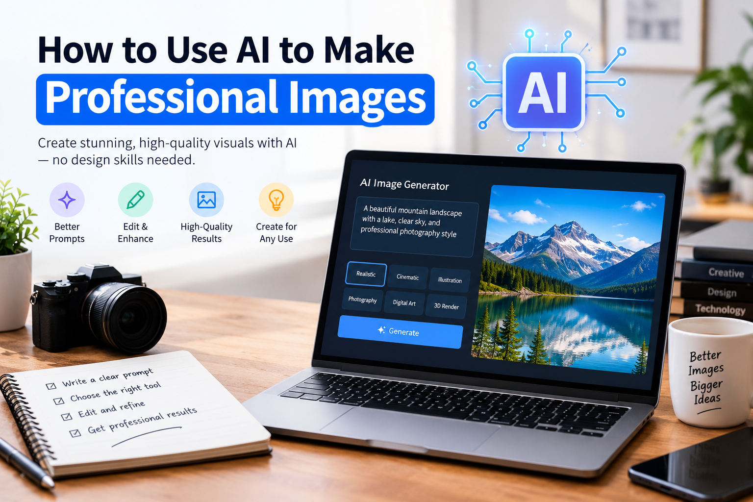 How to Use AI to Make Professional Images