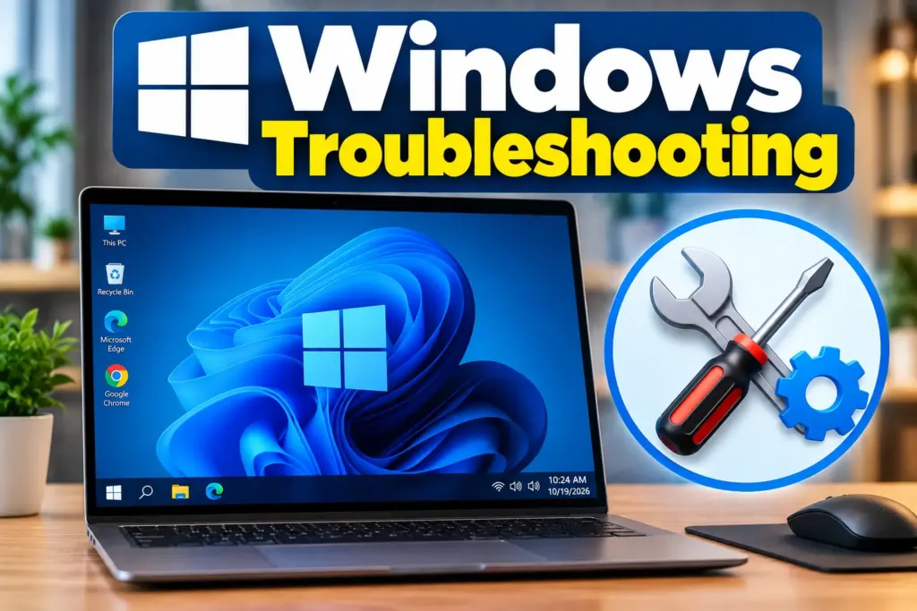 Windows 11 network settings used to troubleshoot Wi-Fi internet access.