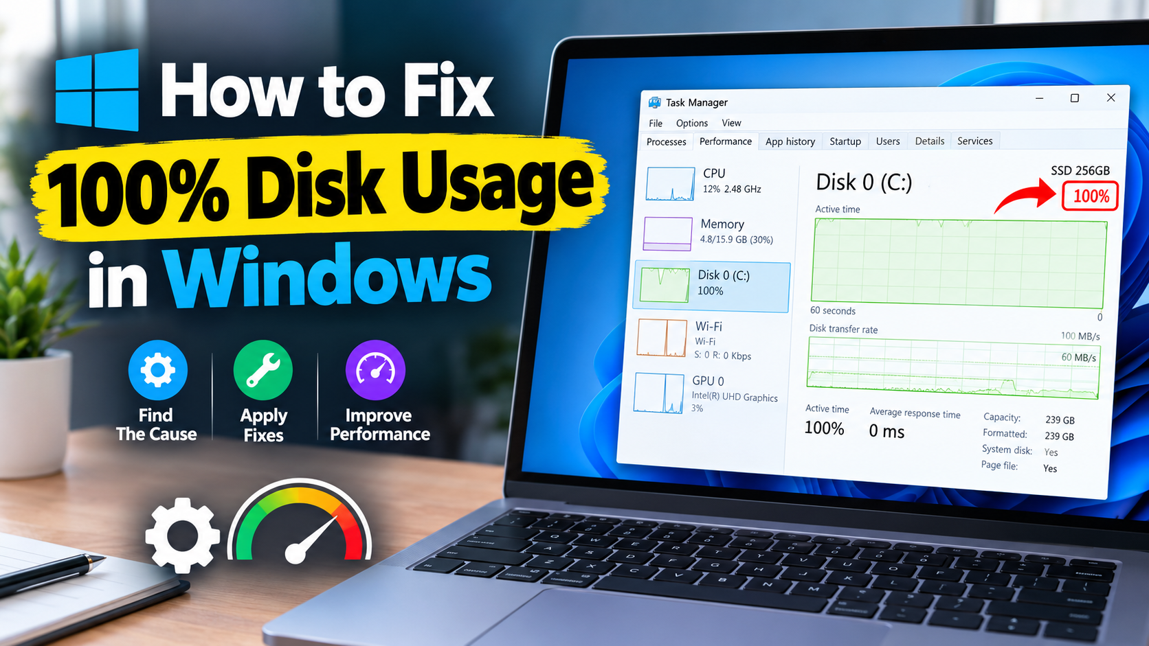 How to Fix 100% Disk Usage in Windows: A Complete Guide