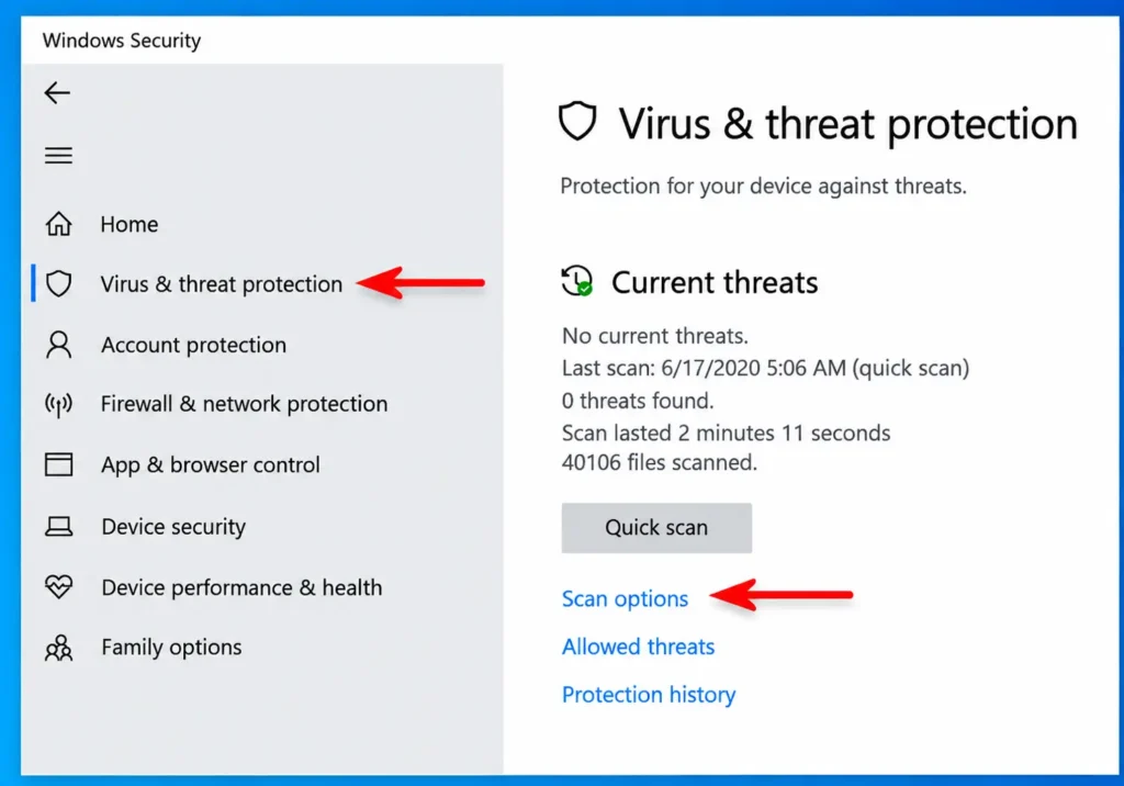 "Running malware scan to fix disk usage issues"