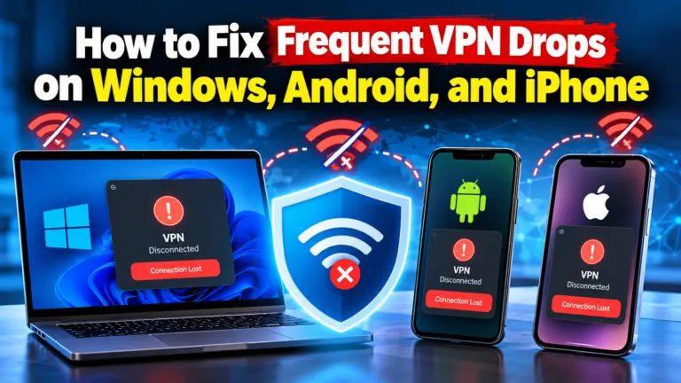 Troubleshooting frequent VPN disconnections on Windows, Android, and iPhone