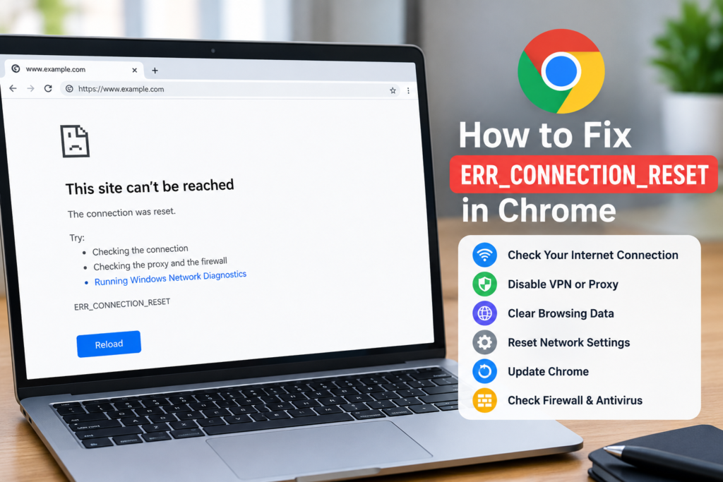 How to fix ERR_CONNECTION_RESET in Chrome on Windows