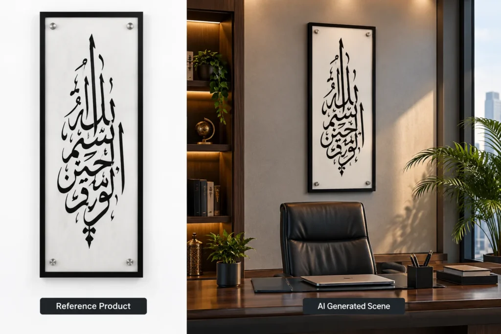 Using a reference image for AI image generation